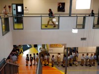 00023955A ma nb AlmadelMar1stDay  Students walk into their first day of school at the Alma del Mar's new school on Belleville Avenue in the north end of New Bedford.   PETER PEREIRA/THE STANDARD-TIMES/SCMG : school, education